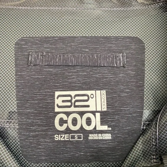 32 DEGREES COOL Gray Hooded Zip Up Rain Jacket S - Picture 9 of 11